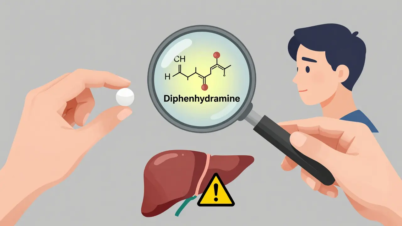Illustration showing two different pills sharing the same active ingredient.