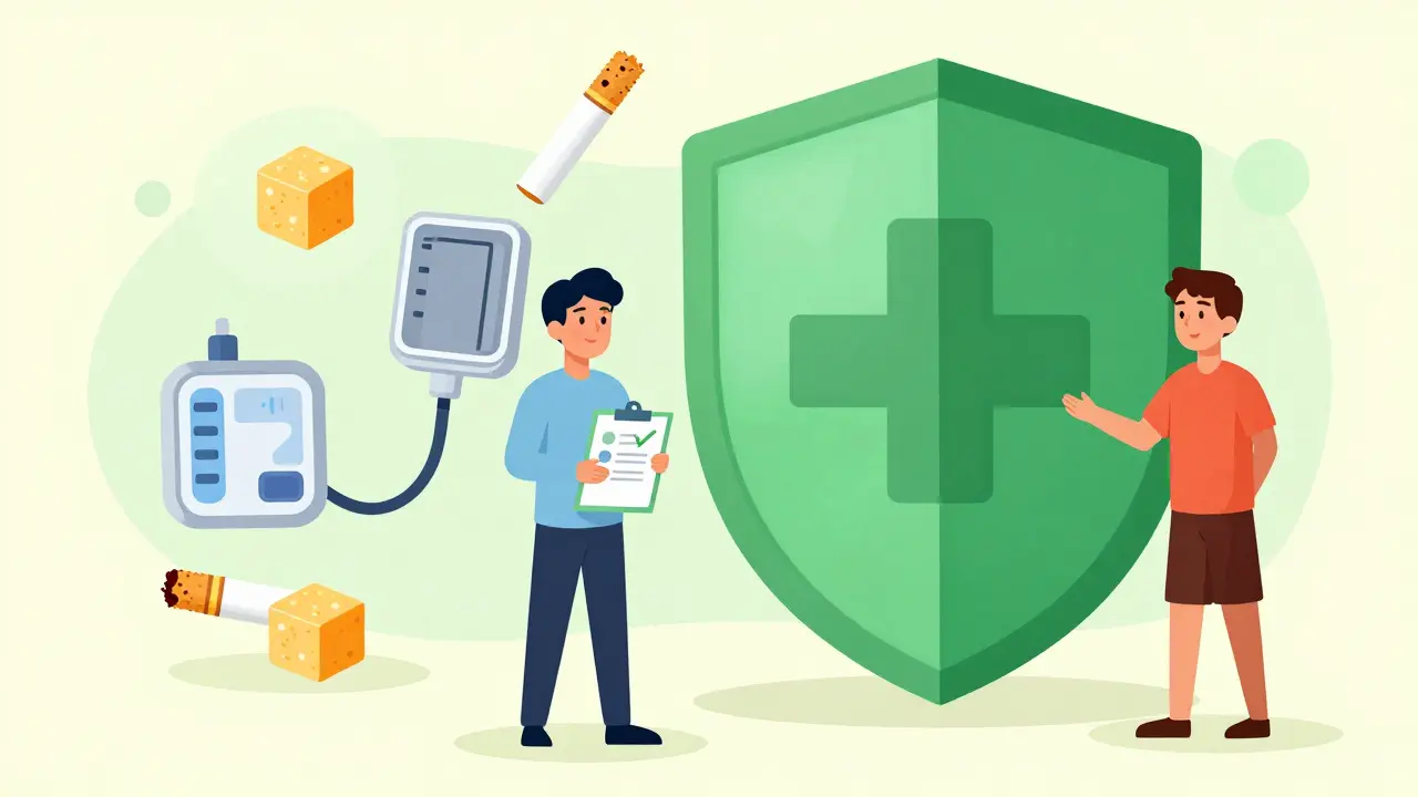 Patient managing diabetes risks to protect eye health